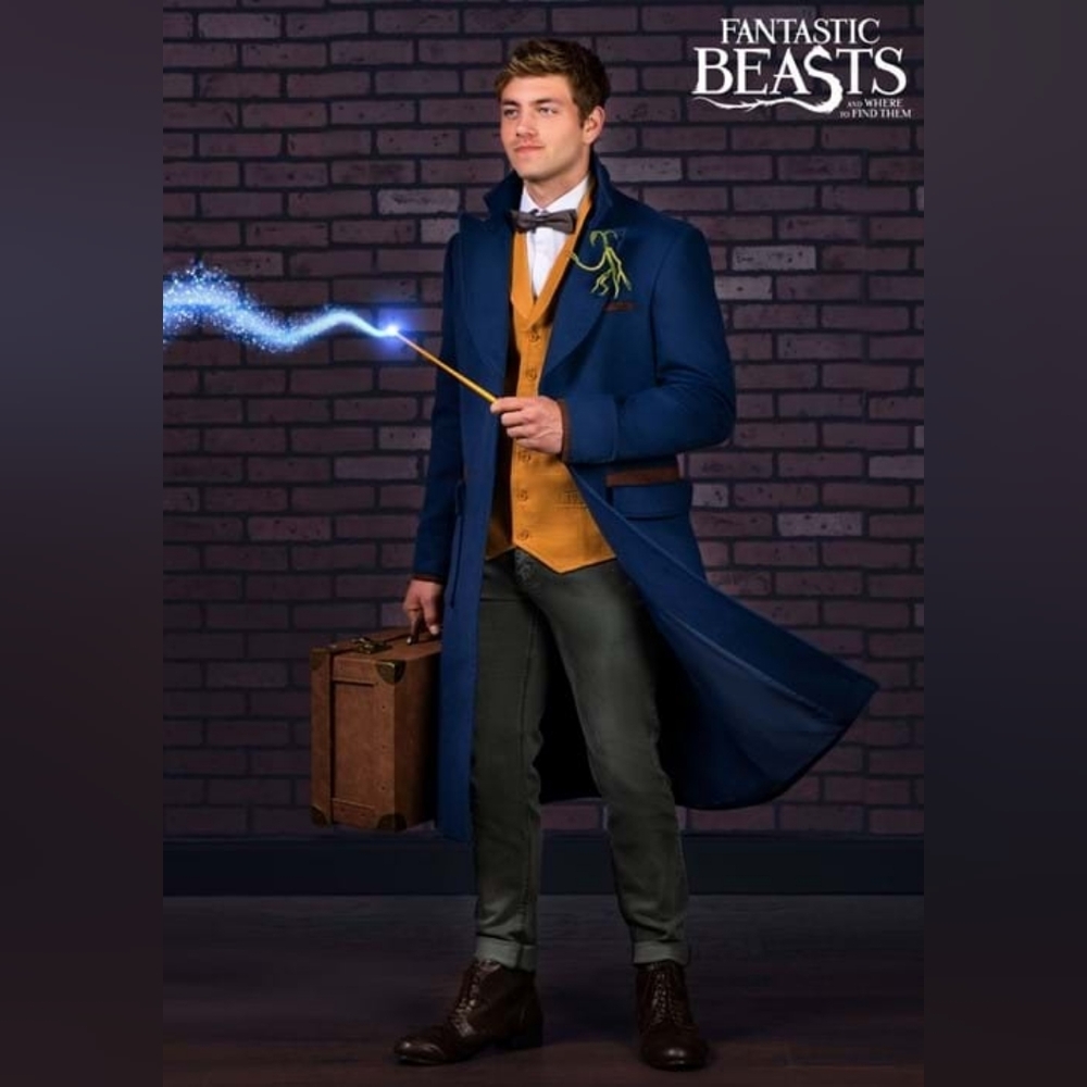 NWT Fantastic Beasts Newt Scamander Costume Jacket for Men- XL- Harry Potter